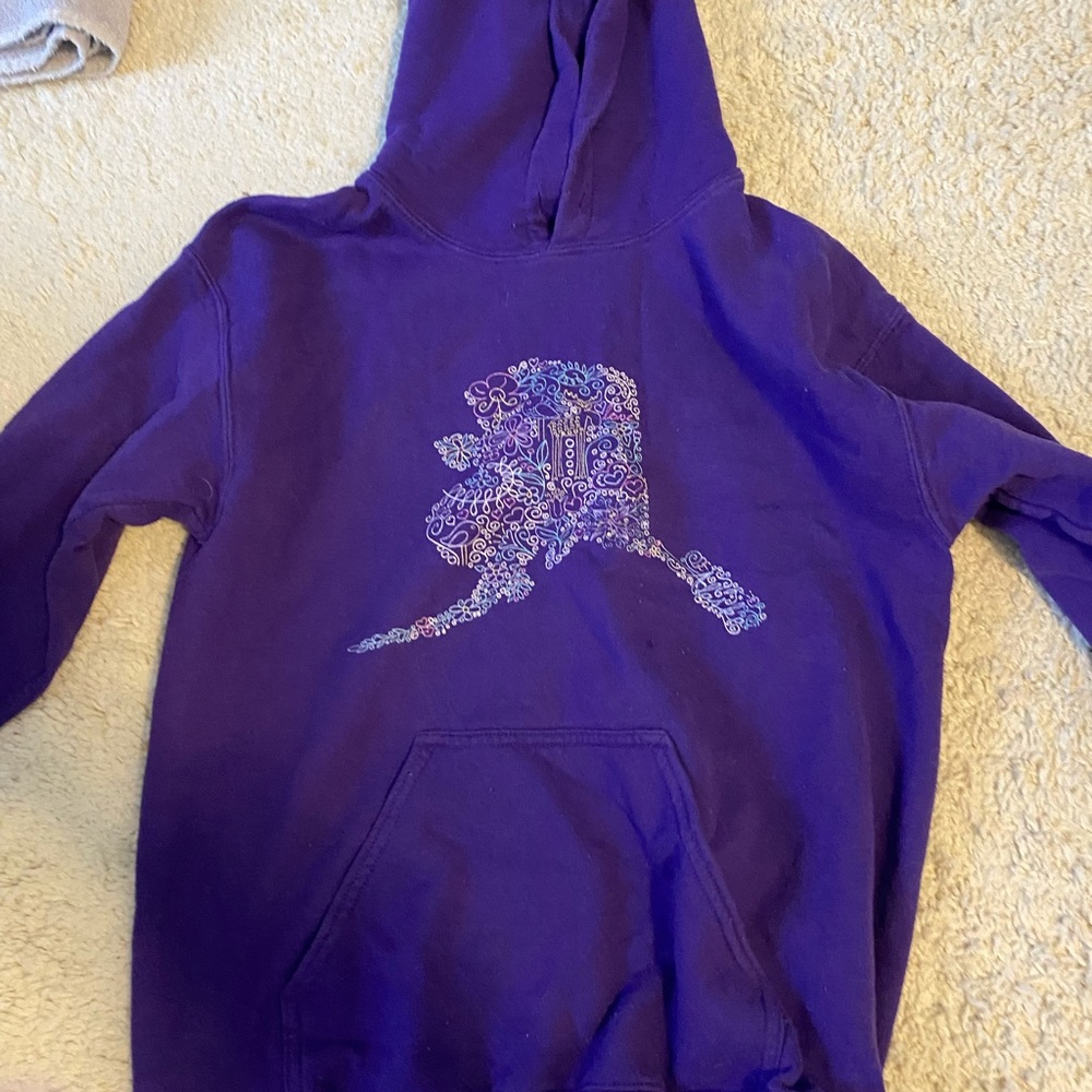 Purple hoodie